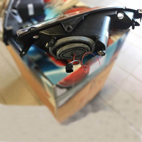 Μπροστινά Φανάρια Set Για Peugeot 206 98-03 Angel Eyes Χρωμίου H1/H1 Manual Sonar