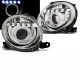 Μπροστινά Φανάρια Set Για Fiat 500 07-15 Angel Eyes & Led H1 Χρωμίου Με Μοτέρ JunYan