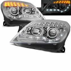 Μπροστινά Φανάρια Set Για Opel Astra H 04-09 DRL & Led Φλας Χρωμίου H1/H1 Manual JunYan Μπροστινά Φανάρια Set Για Opel Astra H 04-09 DRL & Led Φλας Χρωμίου H1/H1 Manual JunYan