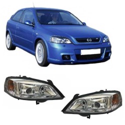 Μπροστινά Φανάρια Set Για Opel Astra G 97-04 Projectors Χρωμίου H7/H7 Depo Μπροστινά Φανάρια Set Για Opel Astra G 97-04 Projectors Χρωμίου H7/H7 Depo