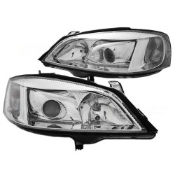 Μπροστινά Φανάρια Set Για Opel Astra G 97-04 Projectors Χρωμίου H7/H7 Depo Μπροστινά Φανάρια Set Για Opel Astra G 97-04 Projectors Χρωμίου H7/H7 Depo