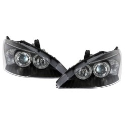 Μπροστινά Φανάρια Set Για Ford Focus 98-02 Angel Eyes Μαύρα H7/H7 Depo Μπροστινά Φανάρια Set Για Ford Focus 98-02 Angel Eyes Μαύρα H7/H7 Depo