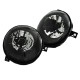 Μπροστινά Φανάρια Set Για Vw Lupo 98-05 Μαύρα H4 Depo