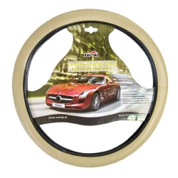 Κάλυμμα Τιμονιού Αυτοκινήτου Δερματίνη Με Γαζιά Μπεζ Small 36cm Κάλυμμα Τιμονιού Αυτοκινήτου Δερματίνη Με Γαζιά Μπεζ Small 36cm