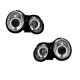 Μπροστινά Φανάρια Set Για Mercedes-Benz CLK W208 97-02 Angel Eyes Χρωμίου H7/H1 Manual Sonar