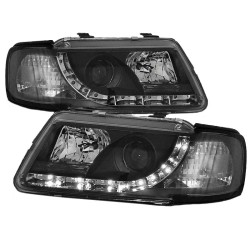 Μπροστινά Φανάρια Set Για Audi A3 8L 96-00 DRL Μαύρα H1/H1 Sonar