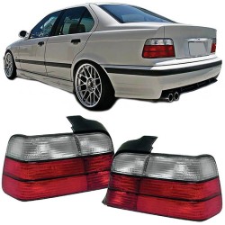 Πισινά Φανάρια Set Για Bmw 3 E36 Sedan 90-99 M3 Look Κόκκινο/Άσπρο Depo Πισινά Φανάρια Set Για Bmw 3 E36 Sedan 90-99 M3 Look Κόκκινο/Άσπρο Depo