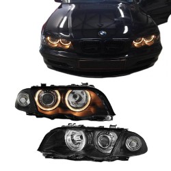 Μπροστινά Φανάρια Set Για Bmw 3 E46 Sedan/Caravan 99-01 Angel Eyes Μαύρα H7/H7 Με Μοτέρ Depo Μπροστινά Φανάρια Set Για Bmw 3 E46 Sedan/Caravan 99-01 Angel Eyes Μαύρα H7/H7 Με Μοτέρ Depo