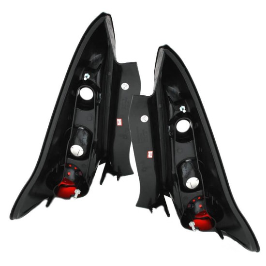 Πισινά Φανάρια Set Για Citroen C4 3D 05-09 Μαύρα JunYan
