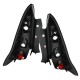 Πισινά Φανάρια Set Για Citroen C4 3D 05-09 Μαύρα JunYan