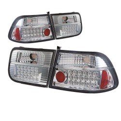Πισινά Φανάρια Set Για Honda Civic 96-01 2D Led Chrome Sonar Πισινά Φανάρια Set Για Honda Civic 96-01 2D Led Chrome Sonar