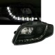 Μπροστινά Φανάρια Set Για Audi A4 B7 04-08 DRL Μαύρα H1/H1 Με Μοτέρ Sonar