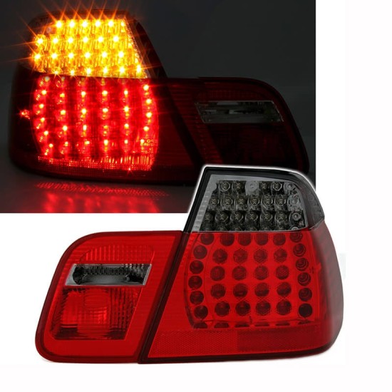 Πισινά Φανάρια Set Για Bmw 3 E46 Sedan 98-01 Led Κόκκινο/Smoke Eagle Eyes