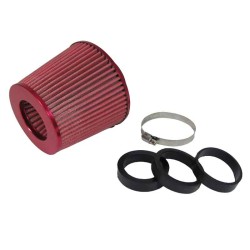 Φιλτροχοάνη Αυτοκινήτου Διπλής Ροής Universal Tenzo-R Με 3 Αντάπτορες Φ60/65/70mm Κόκκινη Φιλτροχοάνη Αυτοκινήτου Διπλής Ροής Universal Tenzo-R Με 3 Αντάπτορες Φ60/65/70mm Κόκκινη