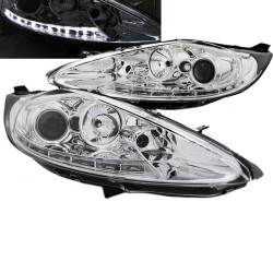 Μπροστινά Φανάρια Set Για Ford Fiesta 08-12 DRL Chrome H7/H1 Με Μοτέρ Sonar Μπροστινά Φανάρια Set Για Ford Fiesta 08-12 DRL Chrome H7/H1 Με Μοτέρ Sonar