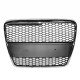 Μάσκα Για Audi A6 4F C6 04-11 RS6 Look Κυψελωτή Χρώμιο/Μαύρο 1 Τεμάχιο