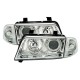 Μπροστινά Φανάρια Set Για Audi A4 B5 94-98 Angel Eyes Χρωμίου H7/H7 Depo