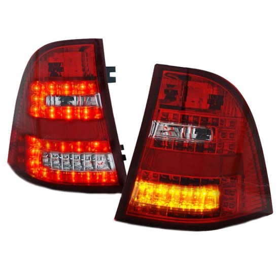 Πισινά Φανάρια Set Για Mercedes-Benz ΜL W163 98-05 Led Κόκκινο/Crystal Sonar