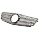 Μάσκα Για Mercedes-Benz C-Class W204 07-14 Amg C63 Look Με 2 Γρίλιες Μαύρο/Χρώμιο 1 Τεμάχιο