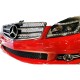 Μάσκα Για Mercedes-Benz C-Class W204 07-14 Amg C63 Look Με 2 Γρίλιες Μαύρο/Χρώμιο 1 Τεμάχιο