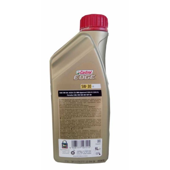 Λάδι - Λιπαντικό Κινητήρα Castrol Edge 5W-30 LL Full Synthetic 1 Lt