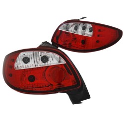 Πισινά Φανάρια Set Για Peugeot 206 98-07 Κόκκινο/Κρύσταλ Sonar Πισινά Φανάρια Set Για Peugeot 206 98-07 Κόκκινο/Κρύσταλ Sonar