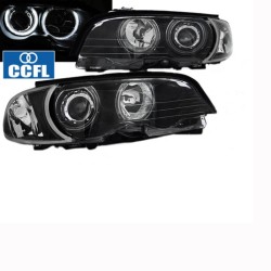 Μπροστινά Φανάρια Set Για Bmw 3 E46 Coupe / Cabrio 99-03 Angel Eyes Μαύρα H7/H7 Με Μοτέρ Eagle Eyes Μπροστινά Φανάρια Set Για Bmw 3 E46 Coupe / Cabrio 99-03 Angel Eyes Μαύρα H7/H7 Με Μοτέρ Eagle Eyes