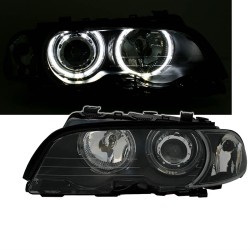 Μπροστινά Φανάρια Set Για Bmw 3 E46 Coupe / Cabrio 99-03 Angel Eyes Μαύρα H7/H7 Με Μοτέρ Eagle Eyes Μπροστινά Φανάρια Set Για Bmw 3 E46 Coupe / Cabrio 99-03 Angel Eyes Μαύρα H7/H7 Με Μοτέρ Eagle Eyes