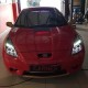 Μπροστινά Φανάρια Set Για Toyota Celica T230 99-05 Angel Eyes & Led Μαύρα H3/H1 Manual Junyan