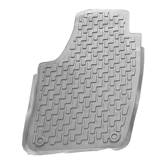 Πατάκια Σκαφάκια 3D Από Λάστιχο Για Skoda Fabia 2002- / 2007-2014 "Star Diamond" 4 Τεμάχια Γκρι