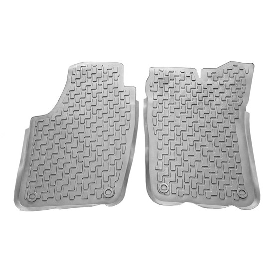 Πατάκια Σκαφάκια 3D Από Λάστιχο Για Skoda Fabia 2002- / 2007-2014 "Star Diamond" 4 Τεμάχια Γκρι