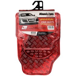 Πατάκια Αυτοκινήτου Universal Αλουμινίου Κόκκινο 4 Τεμάχια Πατάκια Αυτοκινήτου Universal Αλουμινίου Κόκκινο 4 Τεμάχια