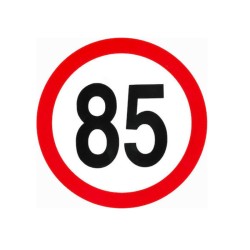 Αυτοκόλλητο Με Όριο Ταχύτητας "85" Απλό 15cm Σ.Π.504 1 Τεμάχιο