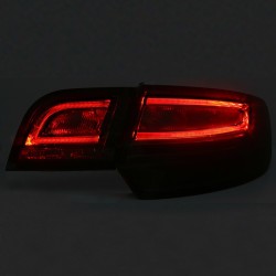 Πισινά Φανάρια Set Για Audi A3 8P 03-08 Sportsback Led Bar Κόκκινο/Φιμέ Depo