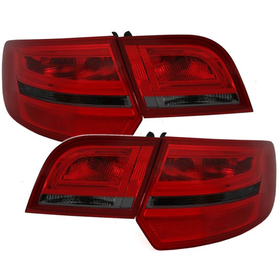 Πισινά Φανάρια Set Για Audi A3 8P 03-08 Sportsback Led Bar Κόκκινο/Φιμέ Depo