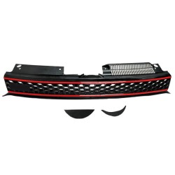 Μάσκα Για Vw Golf VI (6) 08-11 GTI Look Κυψελωτή Με Κόκκινο Σιρίτι 1 Τεμάχιο Μάσκα Για Vw Golf VI (6) 08-11 GTI Look Κυψελωτή Με Κόκκινο Σιρίτι 1 Τεμάχιο