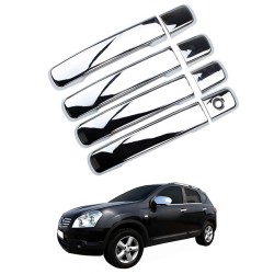 Καλύμματα Χερουλιών Πόρτας Από Ανοξείδωτο Ατσάλι (Steel) Για Nissan Qashqai J10 07-14 Σετ 8 Τεμαχίων Καλύμματα Χερουλιών Πόρτας Από Ανοξείδωτο Ατσάλι (Steel) Για Nissan Qashqai J10 07-14 Σετ 8 Τεμαχίων