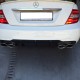 Πισινός Προφυλακτήρας Για Mercedes-Benz C-Class W204 07-14 C63 Facelift / Amg Look