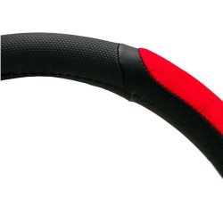 Κάλυμμα Τιμονιού Αυτοκινήτου PU Δίχρωμο Μαύρο/Κόκκινο Medium 38cm Κάλυμμα Τιμονιού Αυτοκινήτου PU Δίχρωμο Μαύρο/Κόκκινο Medium 38cm