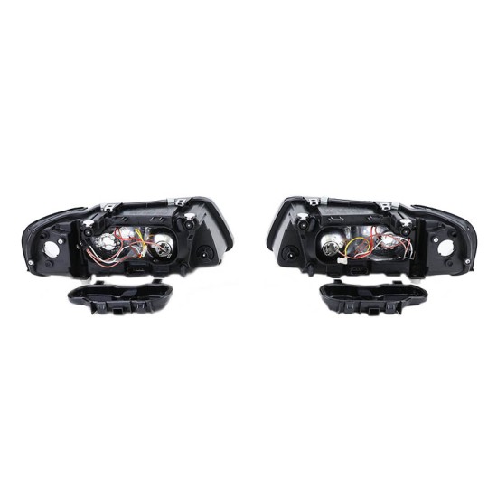 Μπροστινά Φανάρια Set Για Audi A3 8L 00-03 Projectors Μαύρα H1/H7 Depo