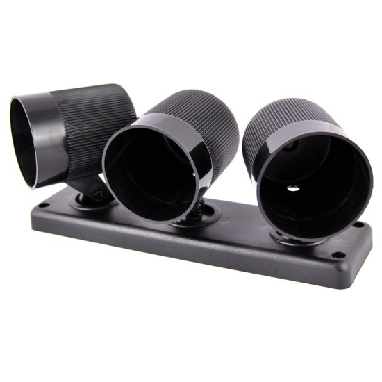 Βάση Για Όργανα Ταμπλό Τριπλή (3 x 50mm) Ρυθμιζόμενη Μαύρη Auto Gauge