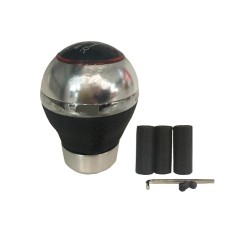 Πόμολο Λεβιέ Ταχυτήτων Universal Μαύρο/Χρώμιο Στρόγγυλο Με 3 Αντάπτορες Για Κανονική Όπισθεν UT-3179 Πόμολο Λεβιέ Ταχυτήτων Universal Μαύρο/Χρώμιο Στρόγγυλο Με 3 Αντάπτορες Για Κανονική Όπισθεν UT-3179