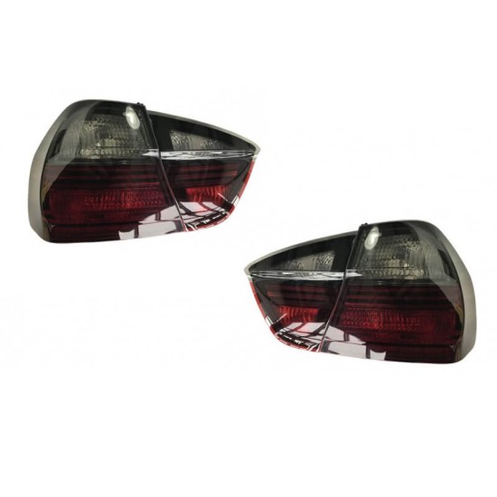 Πισινά Φανάρια Set Για Bmw 3 E90 05-08 Κόκκινο/Smoke Depo