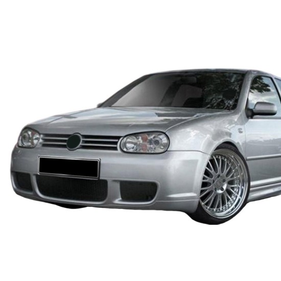 Μπροστινός Προφυλακτήρας Για VW Golf IV (4) 98-03 R32 Look Από Abs Πλαστικό Με Σίτες Αλουμινίου Made in Taiwan