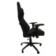 Κάθισμα Bucket RS Gaming Chair Δερματίνη - Suede Μαύρο Με Κόκκινες Ραφές Καπιτονέ 1 Τεμάχιο Carner 2039