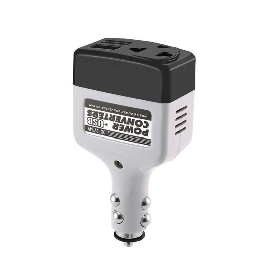 Μετασχηματιστής Power Converter Από 12/24 Volt Σε 220 Volt +Usb