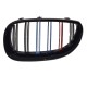 Καρδιές Μάσκας Για Bmw 5 E60 03-11 M4 Look Με Διπλή Γρίλια Tri-color / Μαύρο Γυαλιστερό 2 Τεμάχια