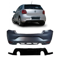 Πισινός Προφυλακτήρας Για VW Polo 6R 09-17 GTI Look