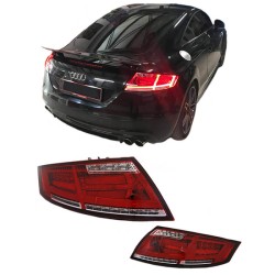 Πισινά Φανάρια Set Για Audi TT 8J 06-14 Led Bar Dynamic Κόκκινο/Crystal Sonar