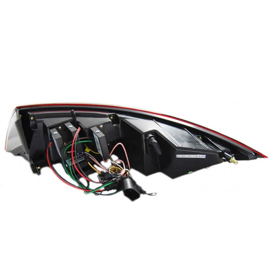 Πισινά Φανάρια Set Για Audi TT 8J 06-14 Led Bar Dynamic Κόκκινο/Crystal Sonar